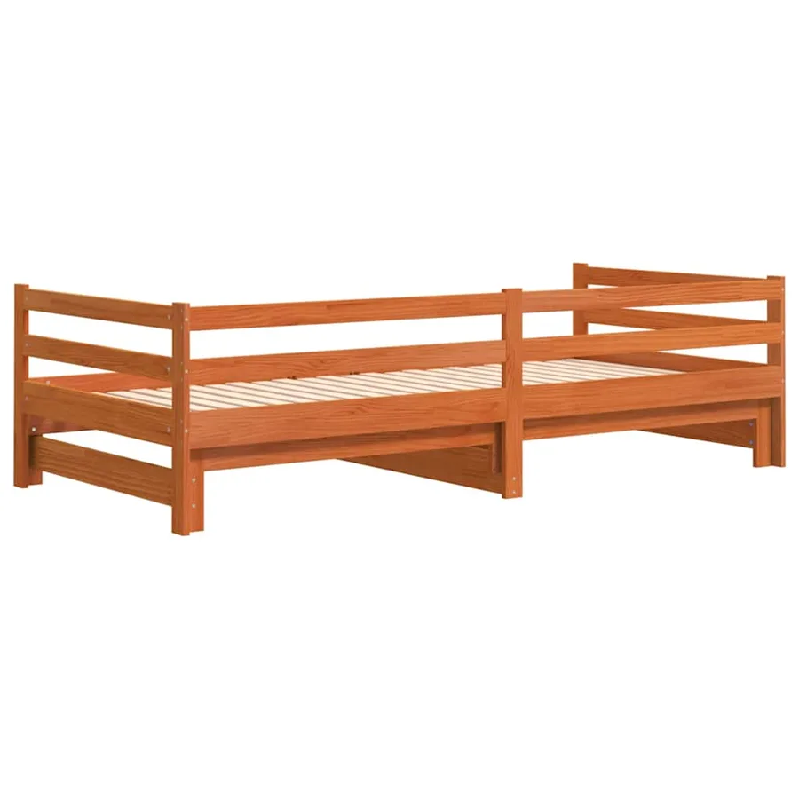 Lit de jour et lit gigogne sans matelas 80x200 cm bois massif - 9