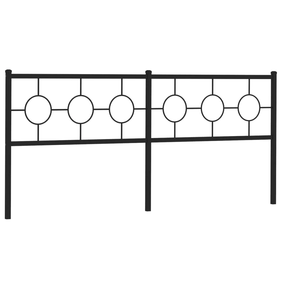 Tête de lit de remplacement métal noir 200 cm - 2