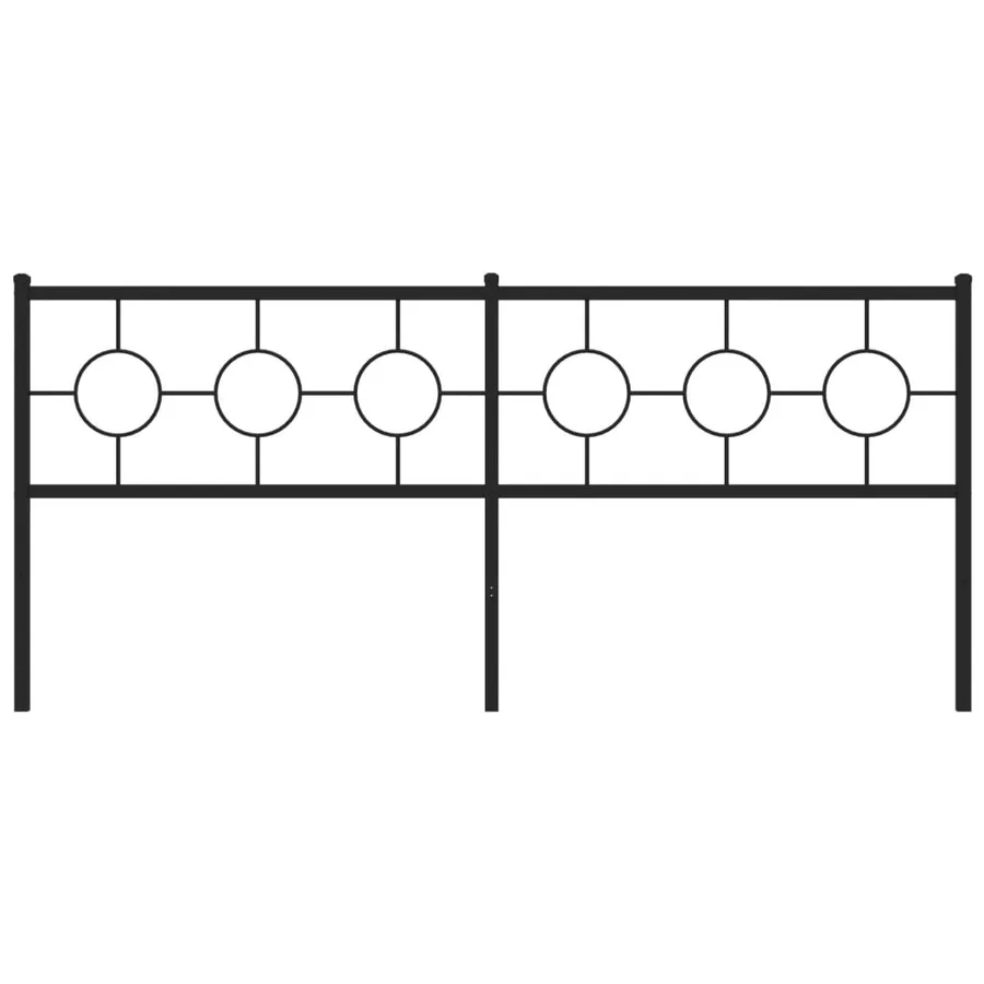 Tête de lit de remplacement métal noir 200 cm - 3