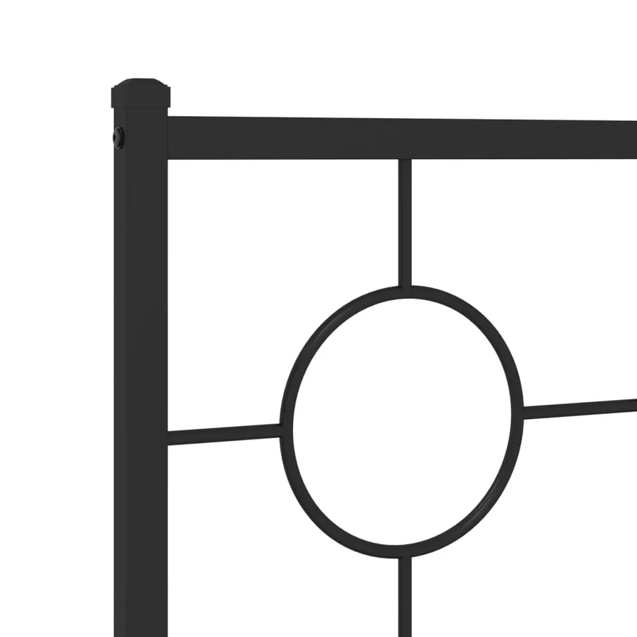 Tête de lit de remplacement métal noir 200 cm - 6