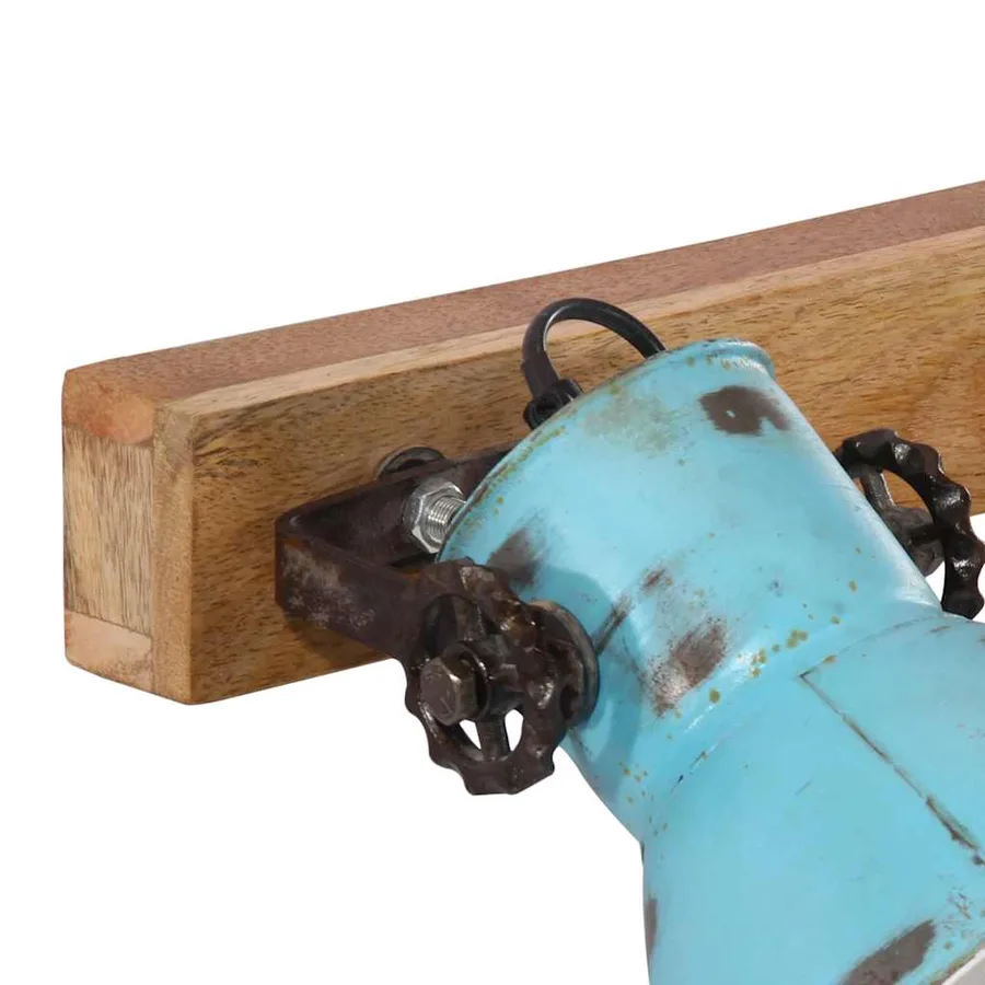 Lampe murale 25 W bleu délavé 45x25 cm E27 - 5