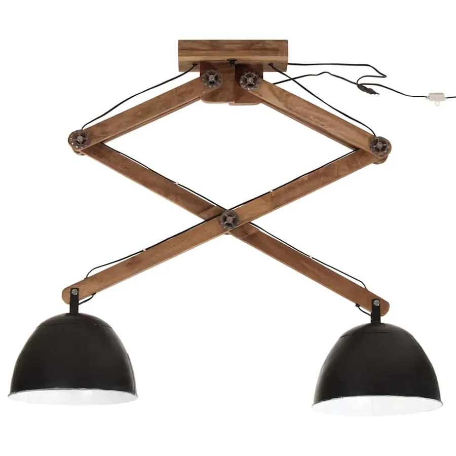 Plafonnier 25 W noir 29x18x85 cm E27 - 3