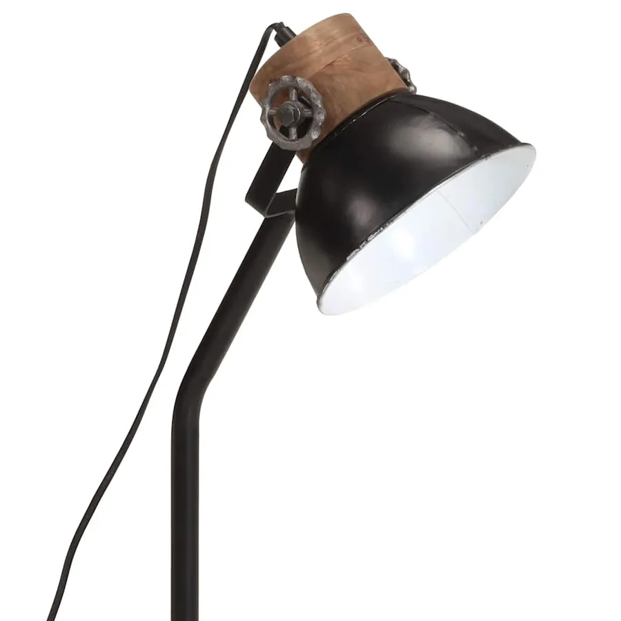 Lampe de bureau 25 W noir 18x18x60 cm E27 - 7