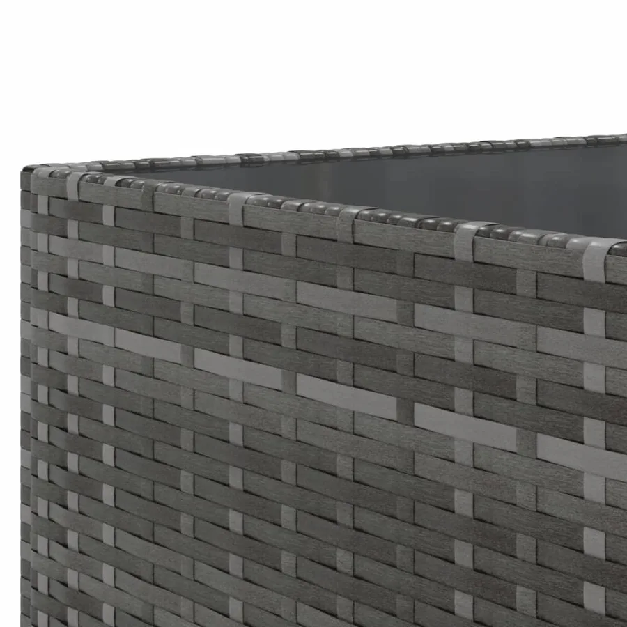 Salon de jardin avec coussins 10 pcs gris résine tressée - 9
