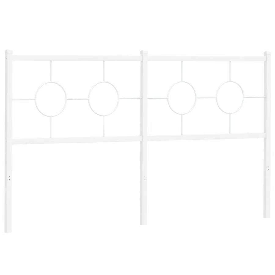 Tête de lit de remplacement métal blanc 150 cm - 2
