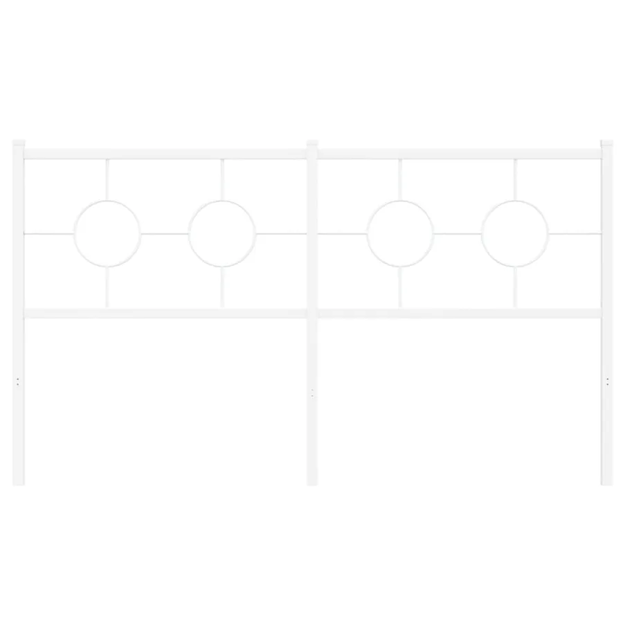 Tête de lit de remplacement métal blanc 150 cm - 3