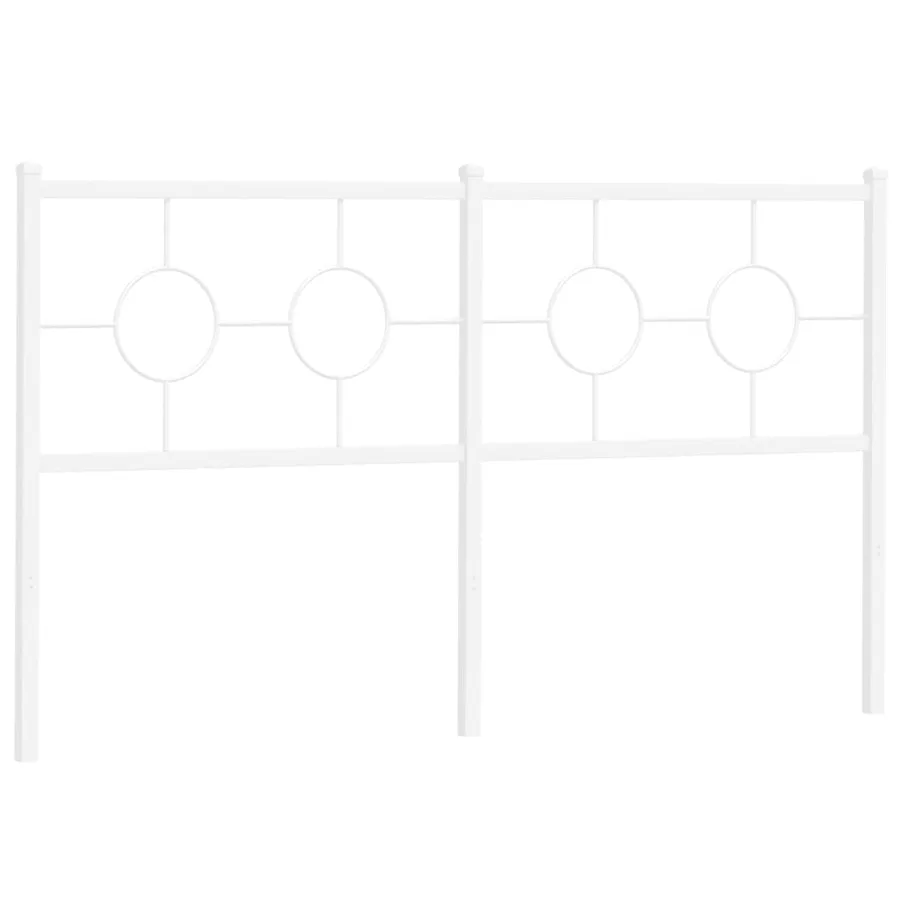 Tête de lit de remplacement métal blanc 150 cm - 4