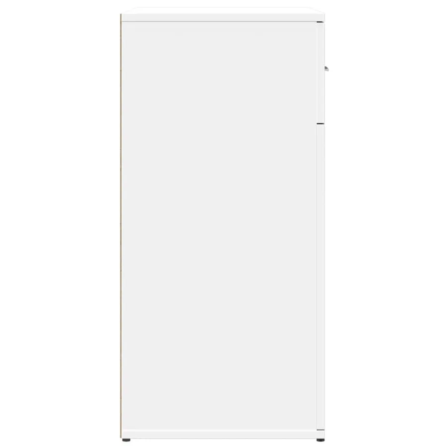 Buffets 2 pcs blanc 79x38x80 cm bois d’ingénierie - 6