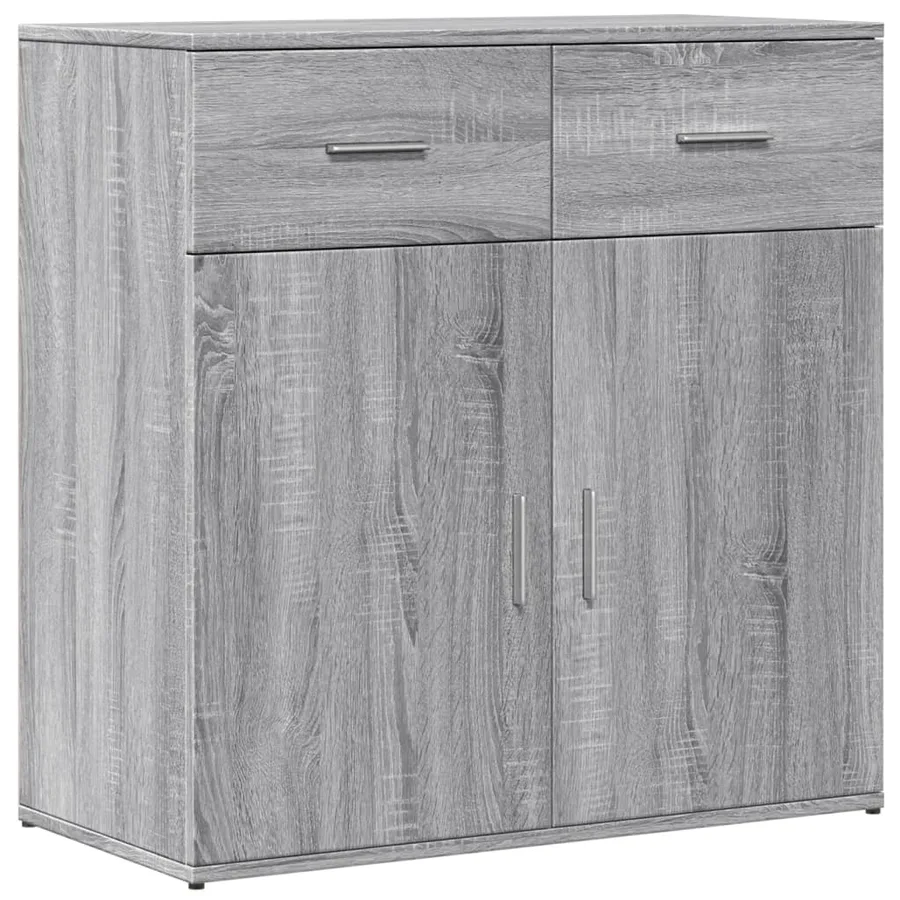 Buffet sonoma gris 79x38x80 cm bois d'ingénierie - 2