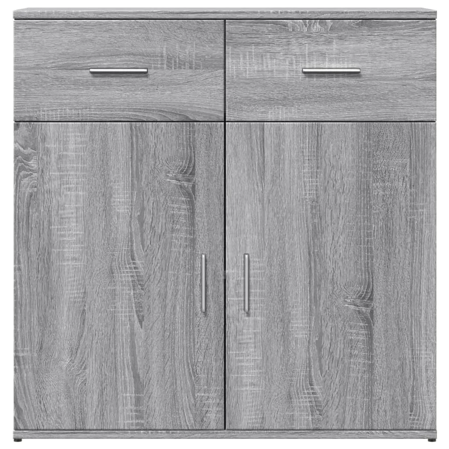 Buffet sonoma gris 79x38x80 cm bois d'ingénierie - 5