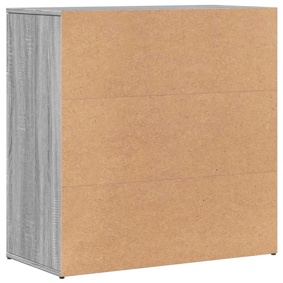 Buffets 2 pcs sonoma gris 79x38x80 cm bois d'ingénierie - 7