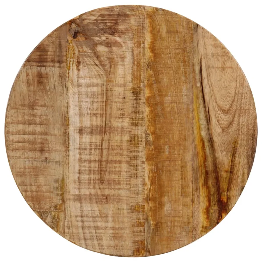 Table basse 35x35x45 cm bois de manguier solide et fer - 4