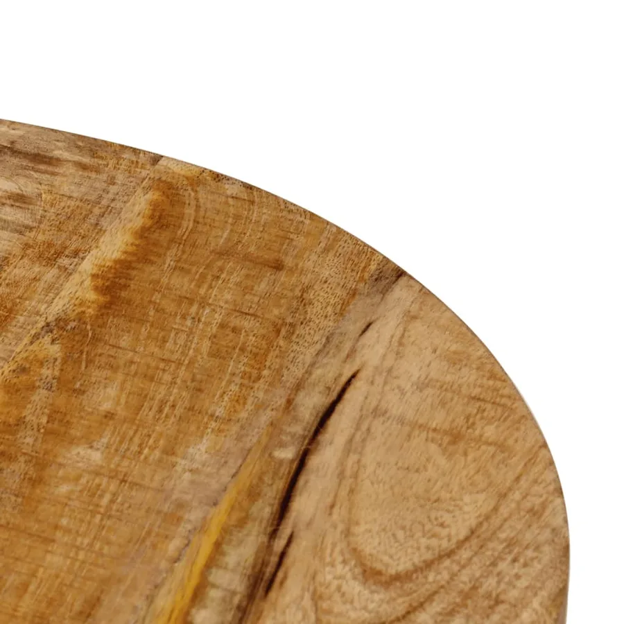 Table basse 35x35x45 cm bois de manguier solide et fer - 6
