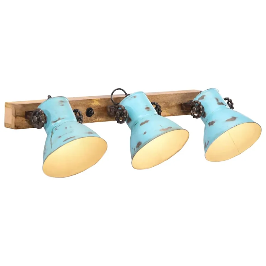 Lampe murale 25 W bleu délavé 65x25 cm E27