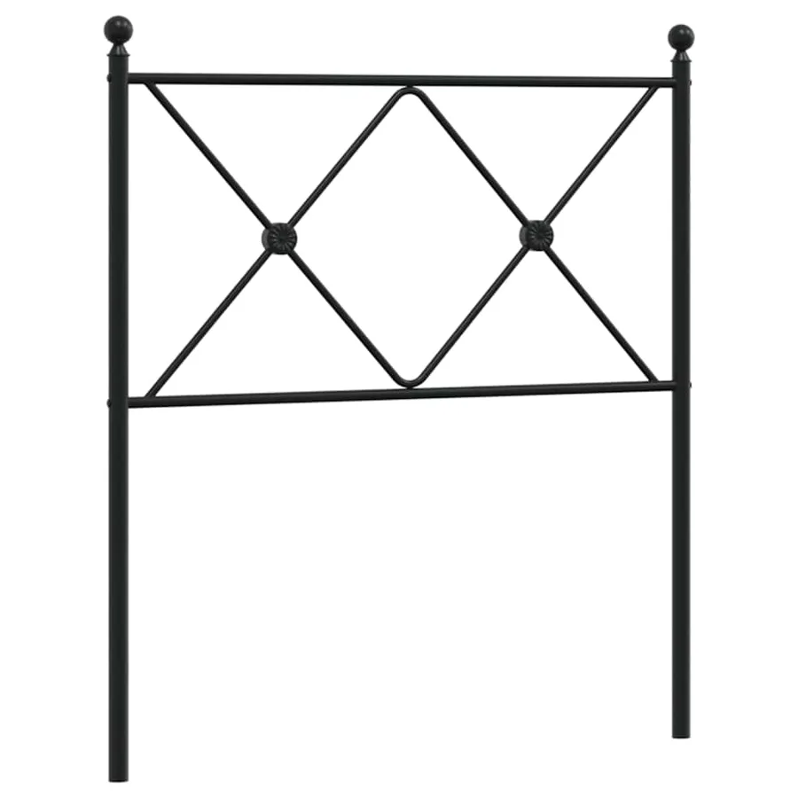 Tête de lit de remplacement métal noir 80 cm - 2