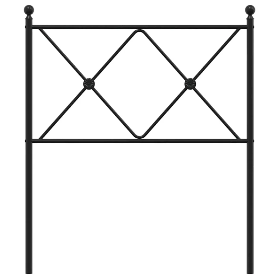 Tête de lit de remplacement métal noir 80 cm - 4