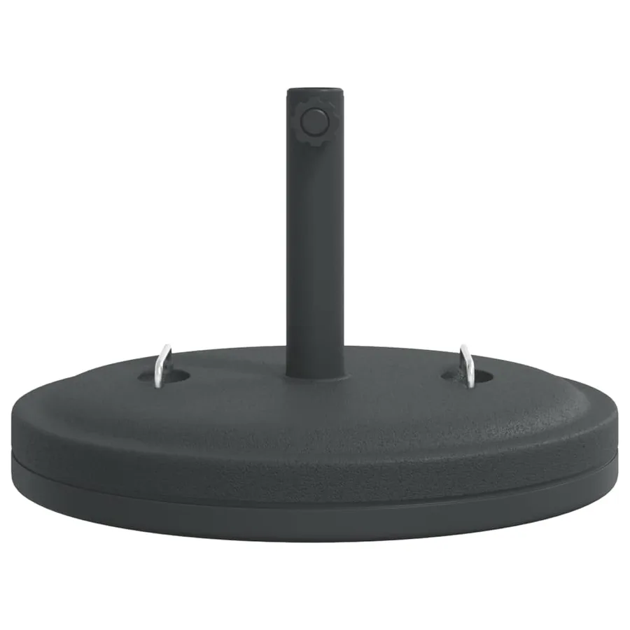 Base de parasol avec poignées pour mâts Ø38 / 48 mm 25 kg rond - 4