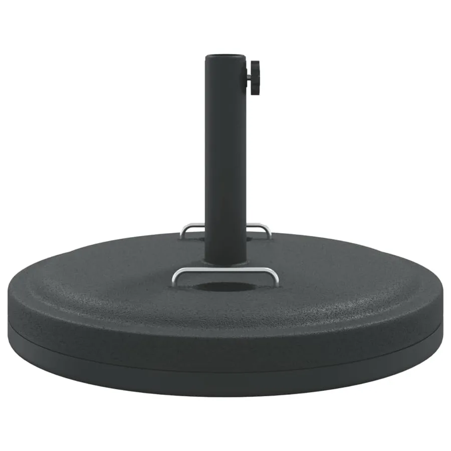 Base de parasol avec poignées pour mâts Ø38 / 48 mm 25 kg rond - 5