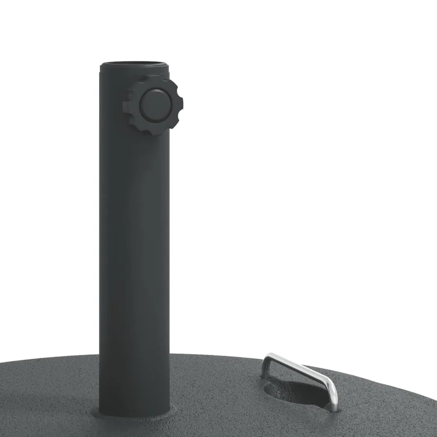 Base de parasol avec poignées pour mâts Ø38 / 48 mm 25 kg rond - 8