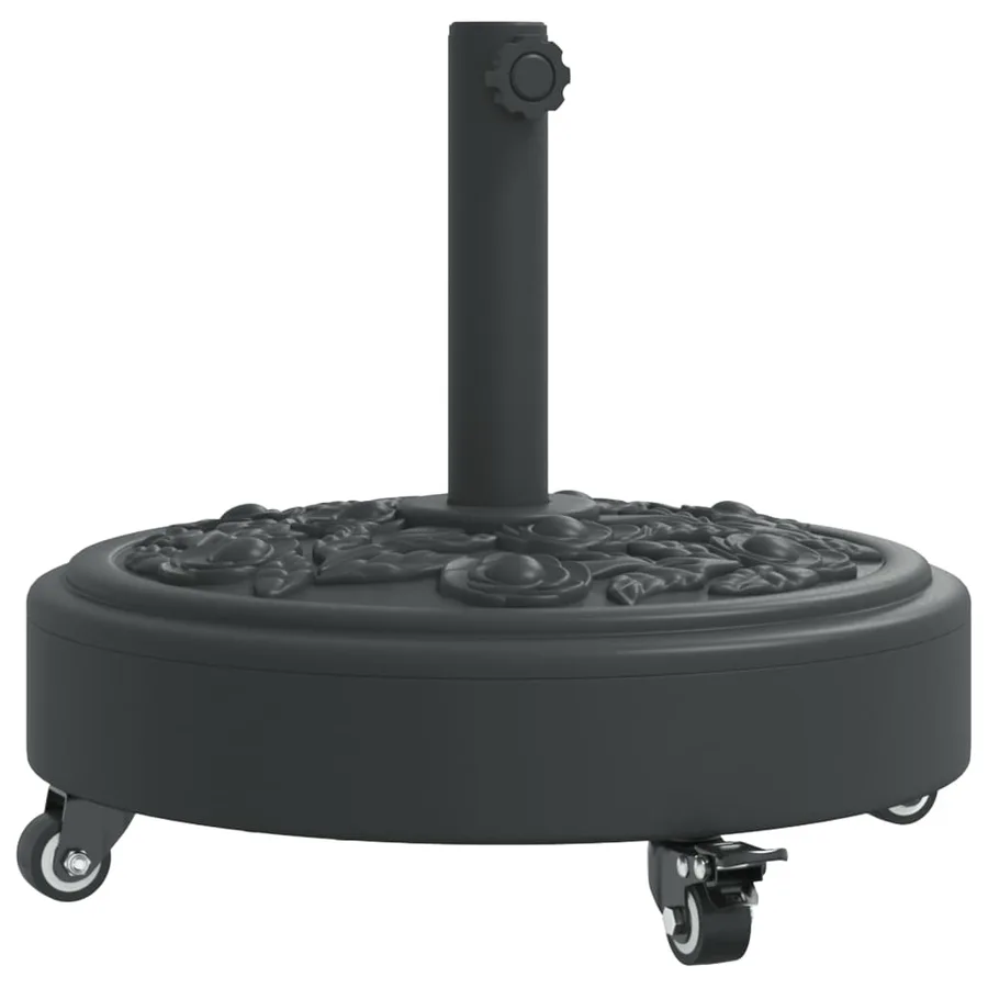 Base de parasol avec roues pour mâts Ø38 / 48 mm 27 kg rond - 2