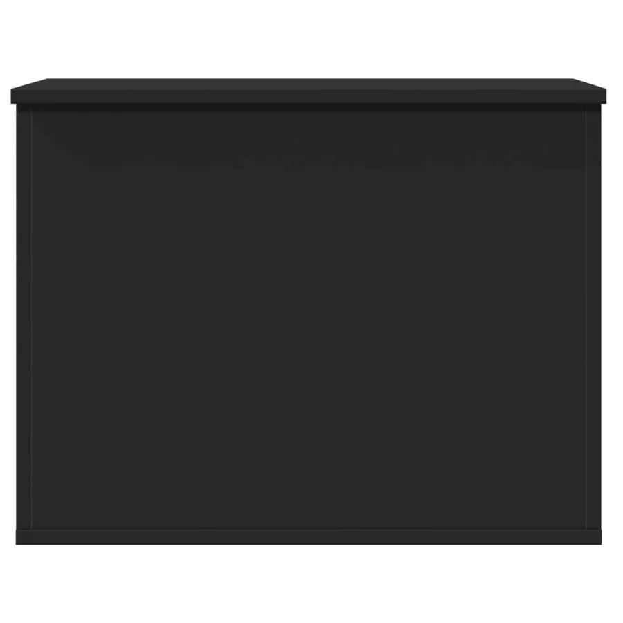 Boîte de rangement noir 60x42x46 cm bois d'ingénierie - 4