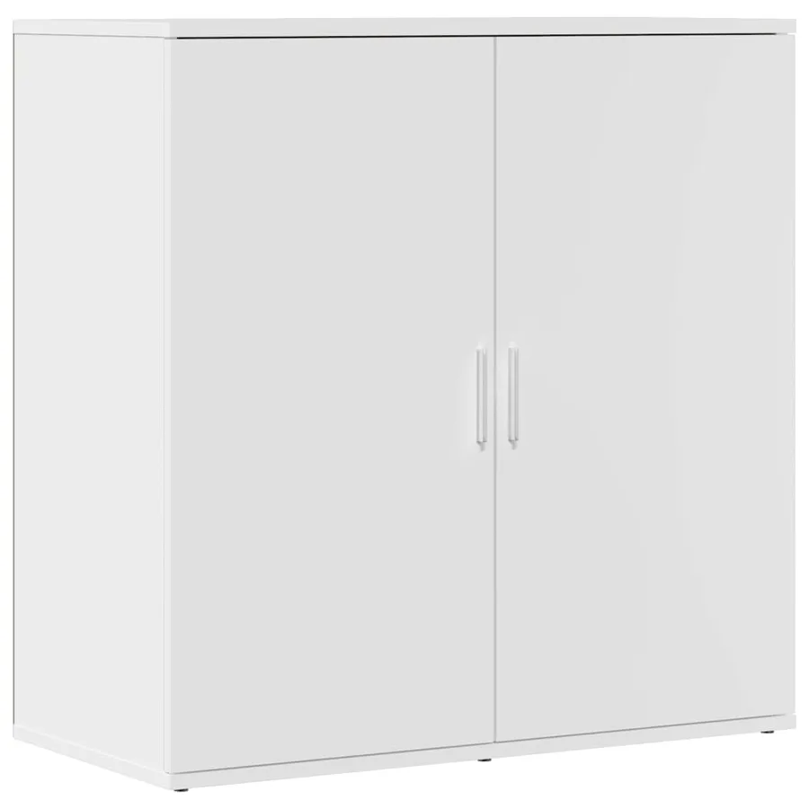 Buffets 2 pcs blanc 79x38x80 cm bois d’ingénierie - 4