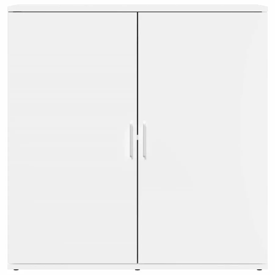 Buffets 2 pcs blanc 79x38x80 cm bois d’ingénierie - 5