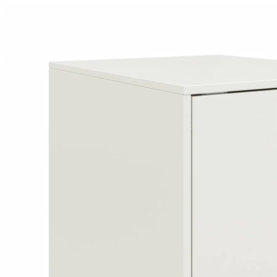 Buffet blanc 34,5x39x107 cm acier - 11