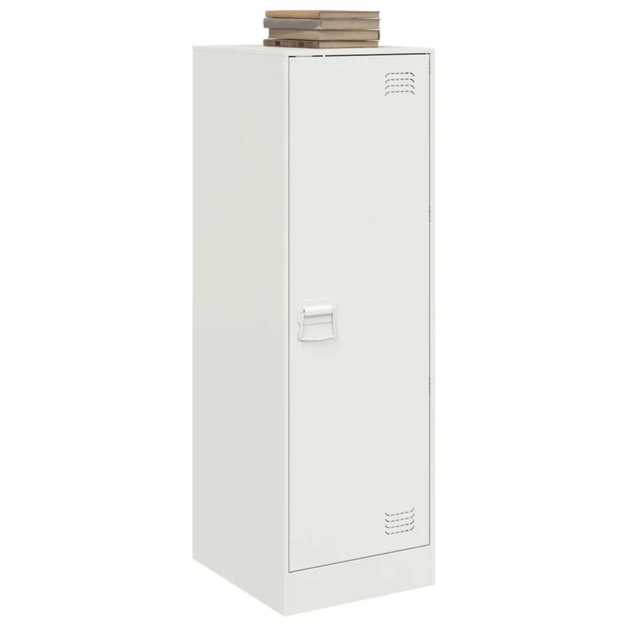 Buffet blanc 34,5x39x107 cm acier - 4