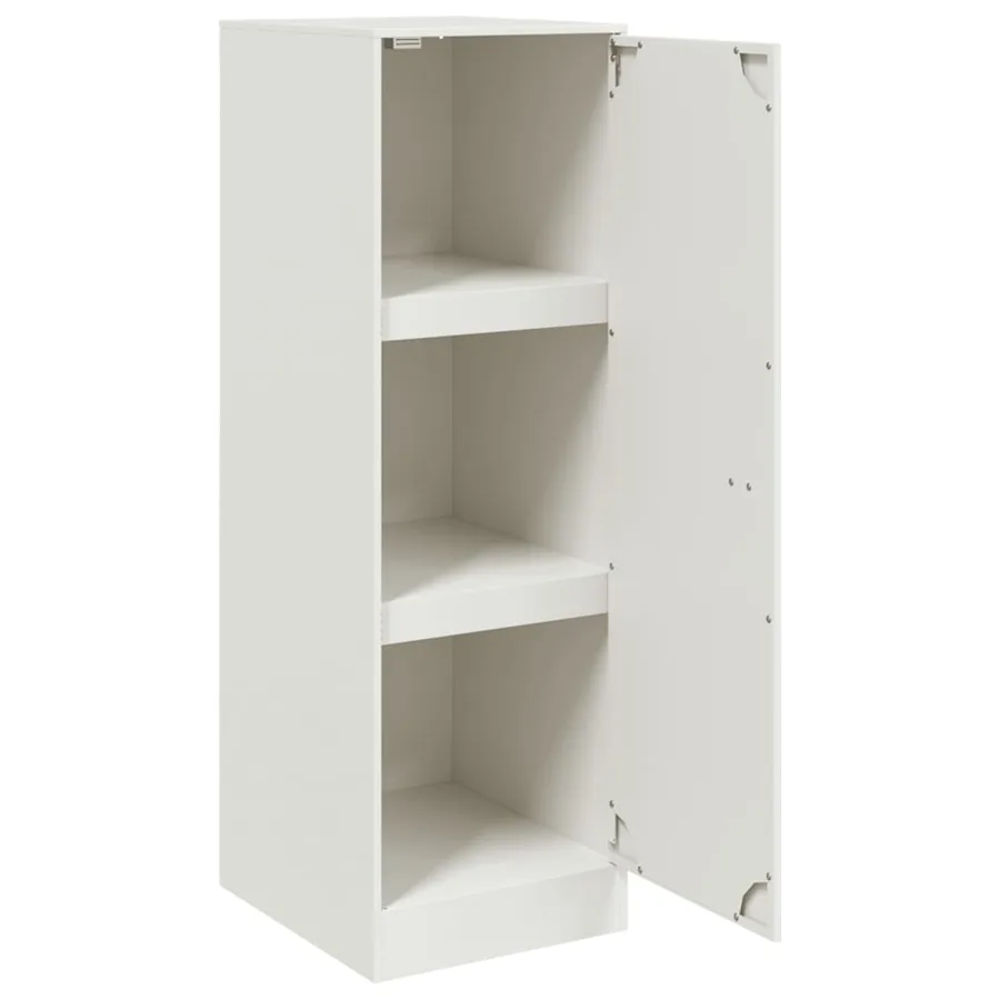 Buffet blanc 34,5x39x107 cm acier - 7