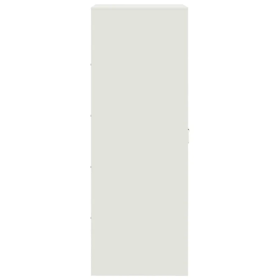 Buffet blanc 34,5x39x107 cm acier - 8