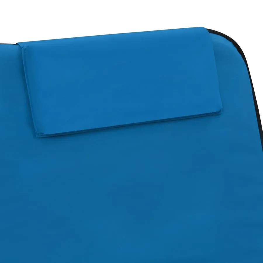 Tapis de plage pliables 2 pcs Acier et tissu Gris - 33