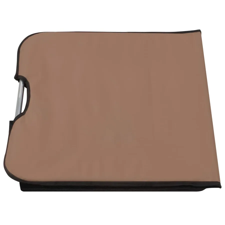 Tapis de plage pliables 2 pcs Acier et tissu Gris - 44