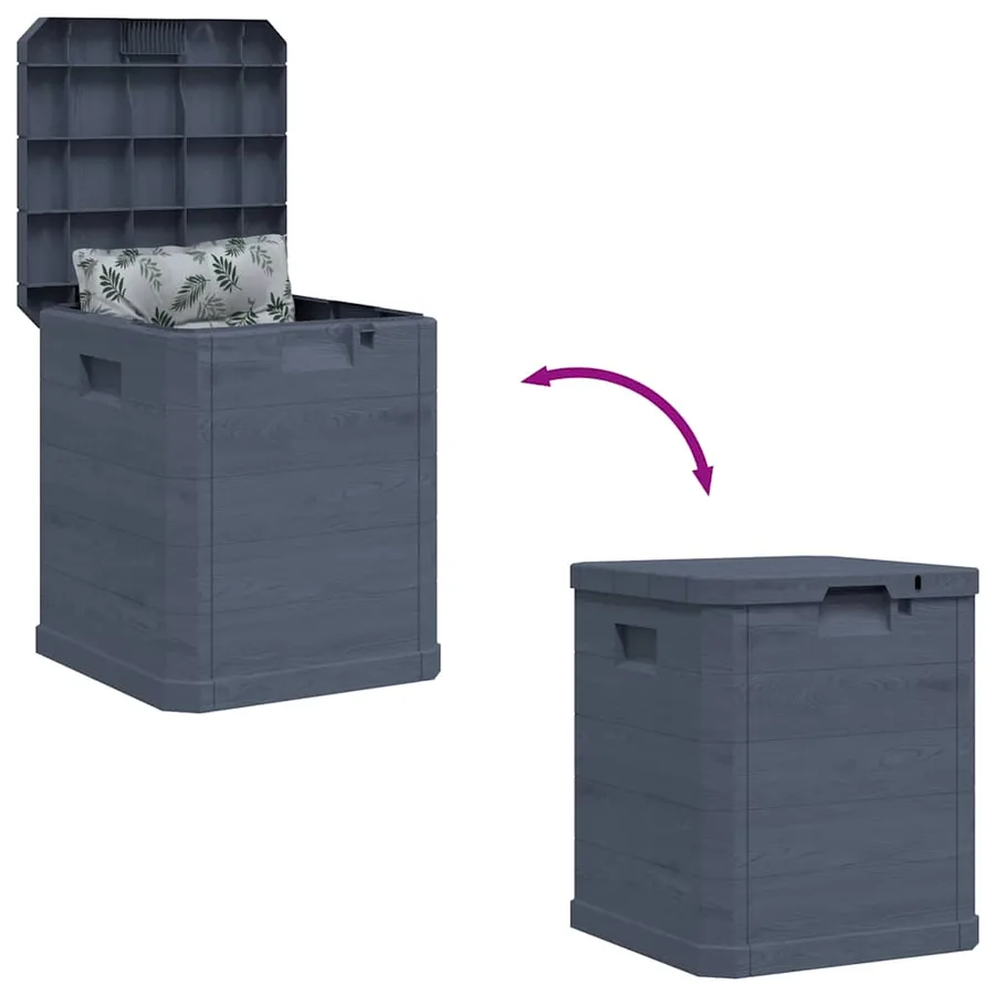 Garden storage box 90 L Anthracite - 7