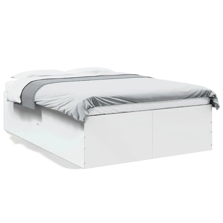 Cadre de lit sans matelas blanc 140x200 cm - 2