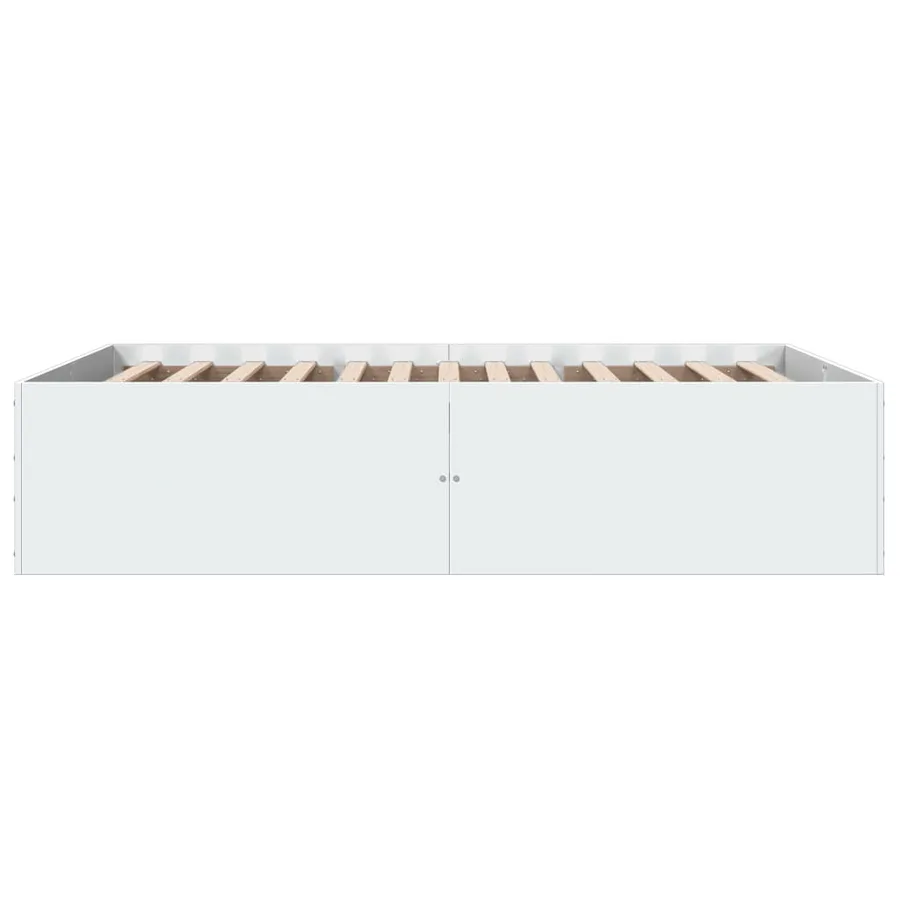 Cadre de lit sans matelas blanc 140x200 cm - 5
