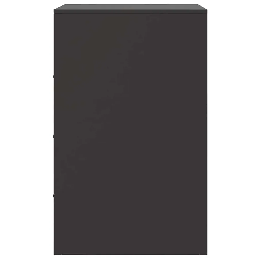 Tables de chevet 2 pcs noir 34,5x39x62 cm acier - 8