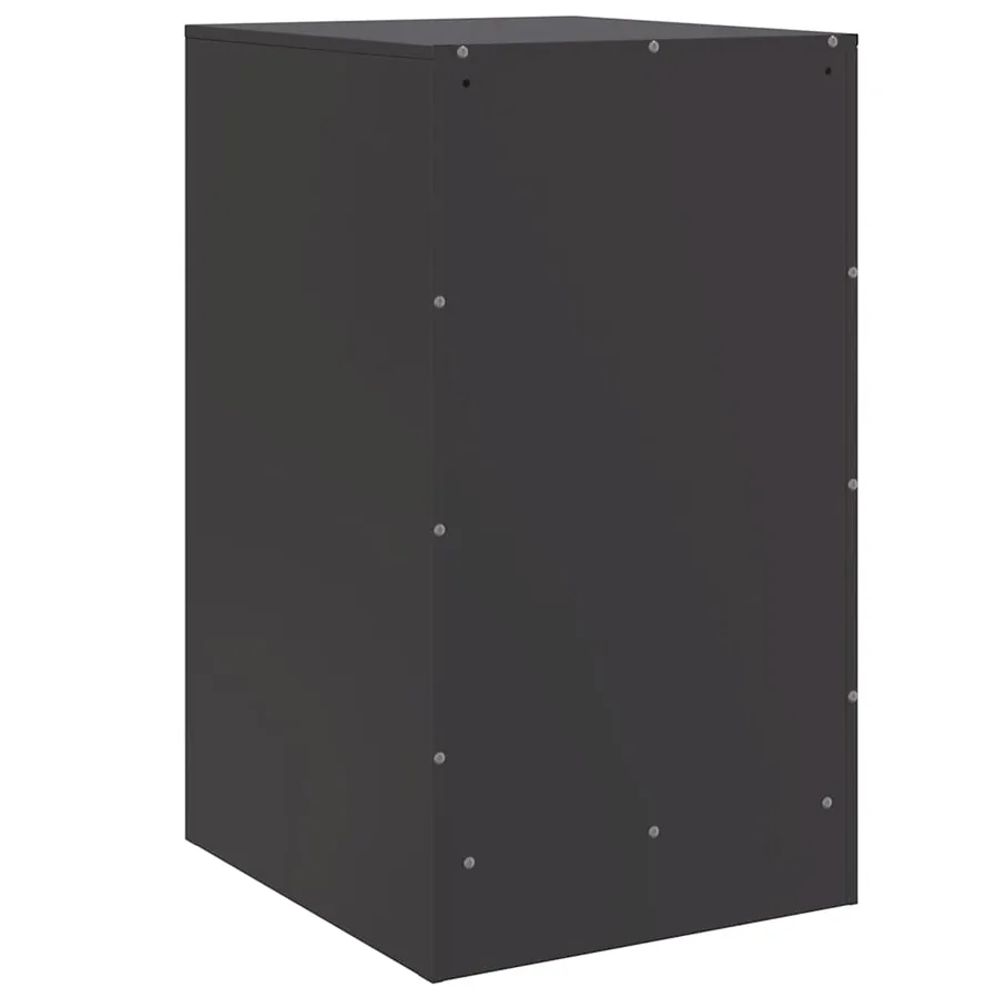 Tables de chevet 2 pcs noir 34,5x39x62 cm acier - 9