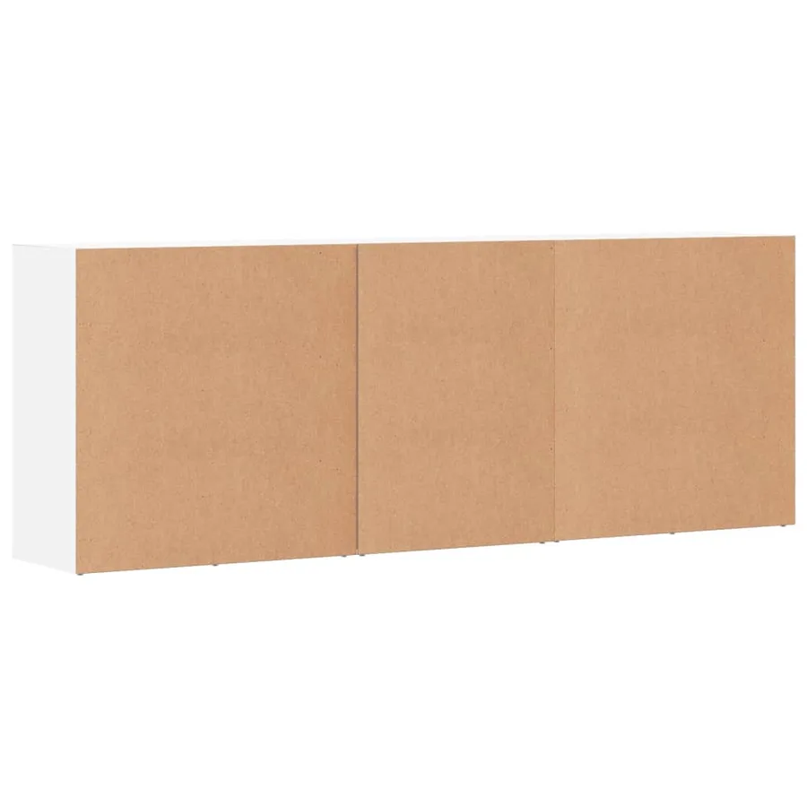 Buffets 3 pcs Blanc Bois d'ingénierie - 6