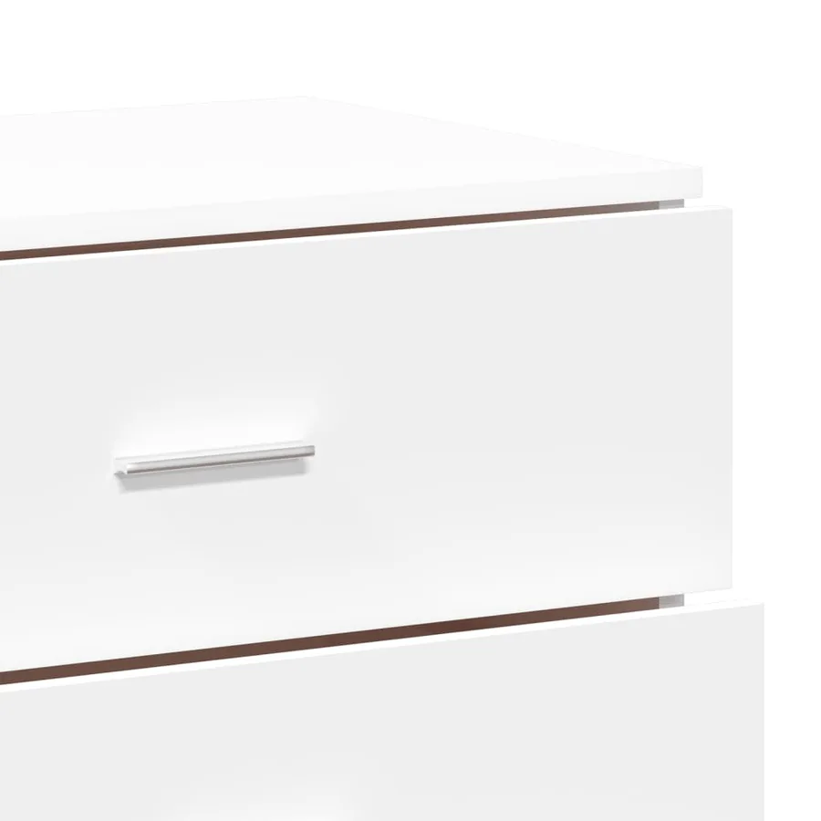 Buffets 3 pcs Blanc Bois d'ingénierie - 8