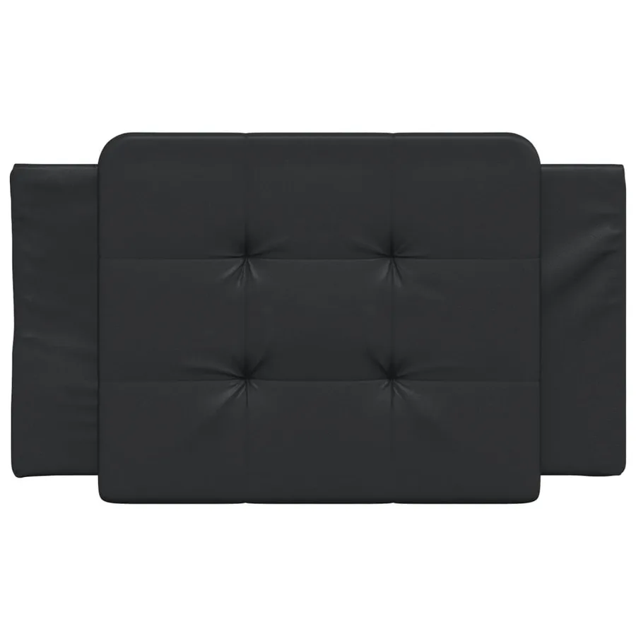 Coussin de tête de lit Zadar noir 90 cm similicuir - 4