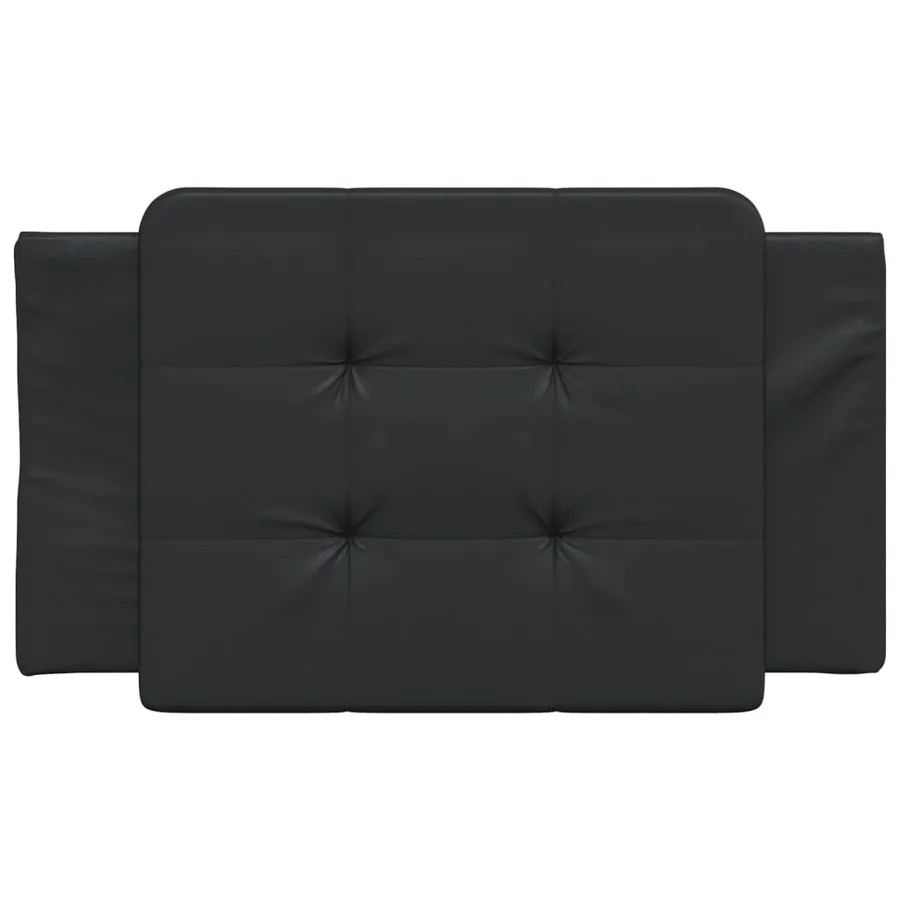 Coussin de tête de lit Zadar noir 80 cm similicuir - 4