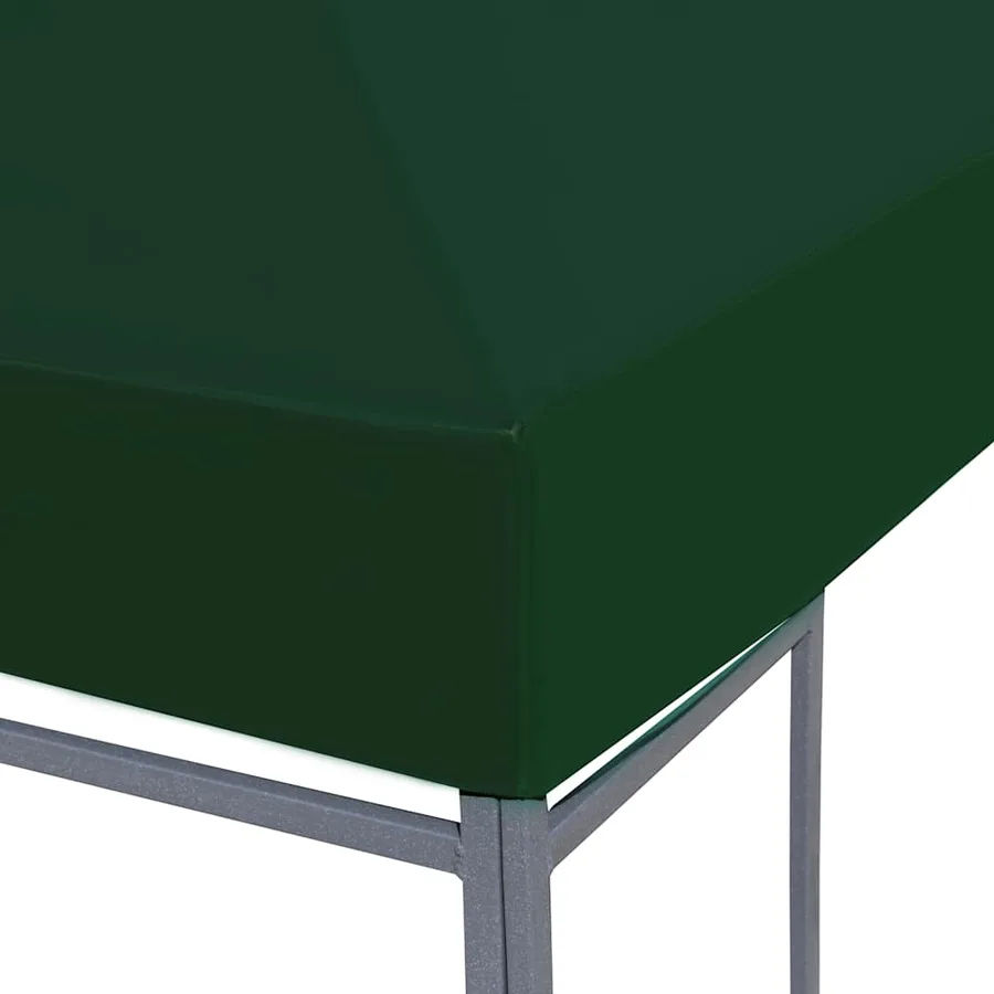 Toile supérieure de belvédère 310 g / m² 3 x 3 m Vert - 3