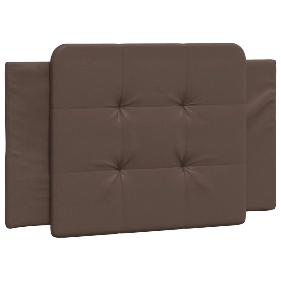 Cadre de lit sans matelas Zadar marron 90x190 cm similicuir - 5