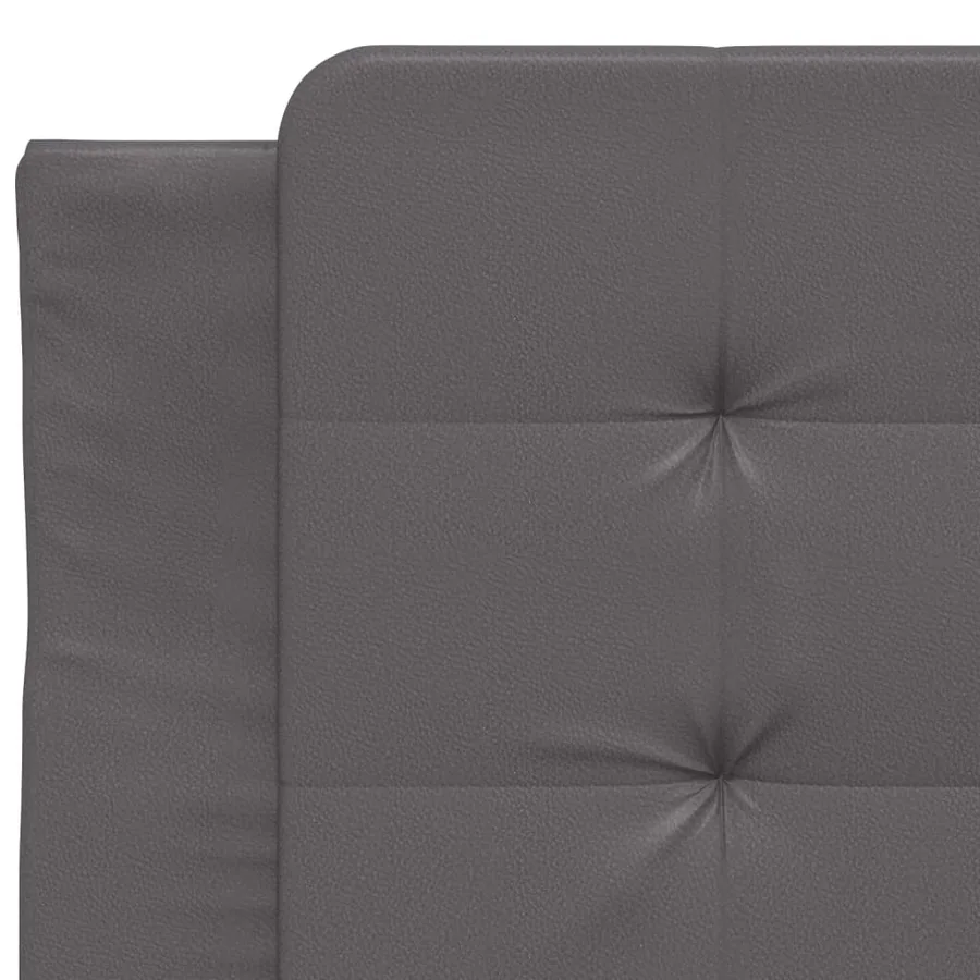 Cadre de lit avec LED sans matelas Zadar gris 80x200 cm - 13