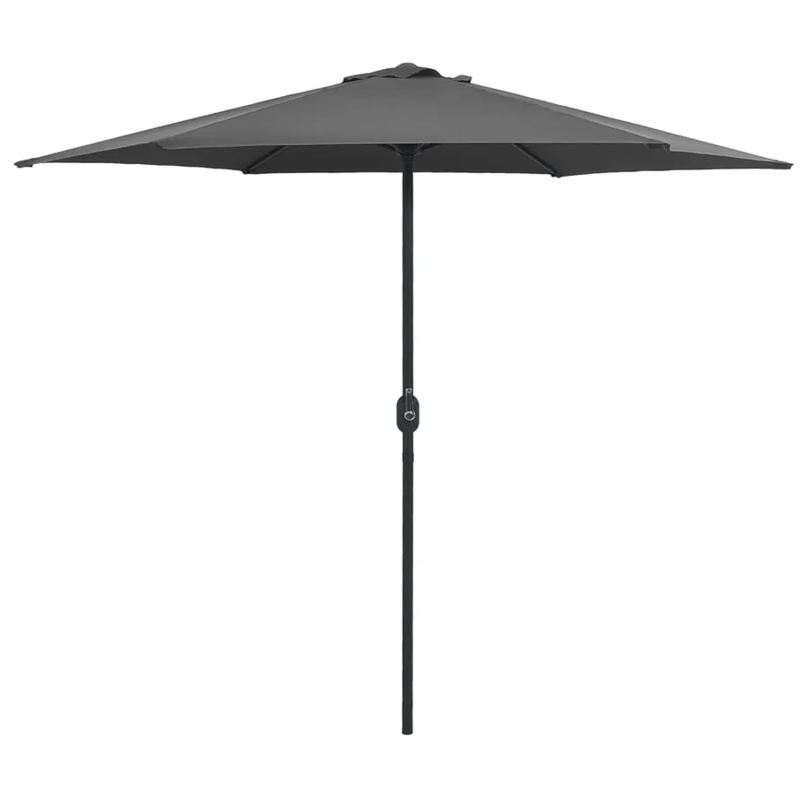 Garden parasol and aluminium pole 270x246 cm Anthracite