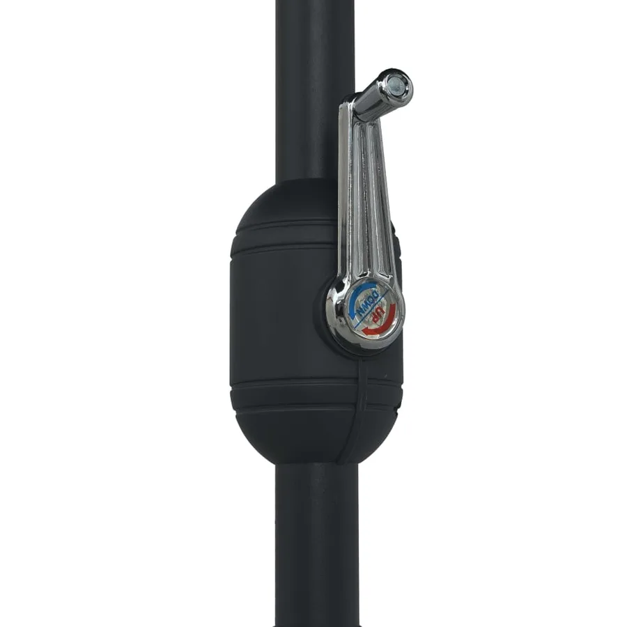 Garden parasol and aluminium pole 270x246 cm Anthracite - 6