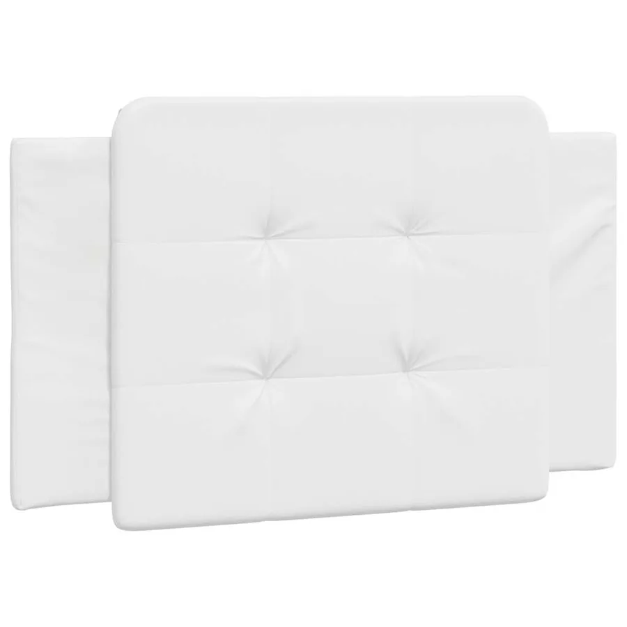 Cadre de lit sans matelas Zadar blanc 80x200 cm similicuir - 8