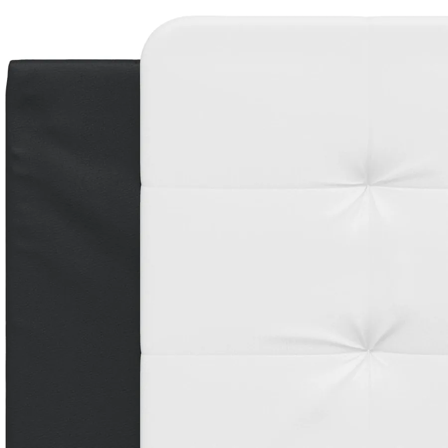 Coussin de tête de lit Zadar noir et blanc 100 cm similicuir - 7