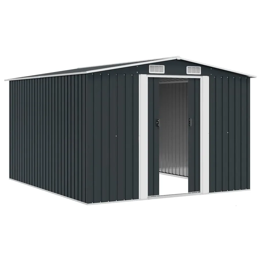 Garden shed 257x298x178 cm Metal Anthracite - 4